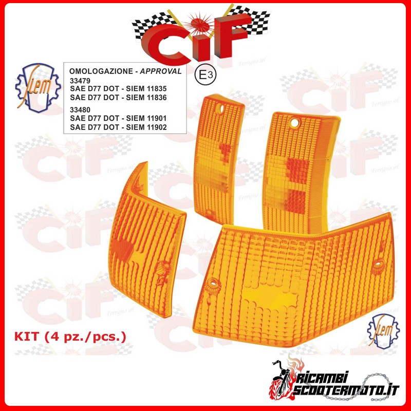 KIT DE FLÈCHES EN PLASTIQUE PIAGGIO PIAGGIO VESPA P125X-P150X