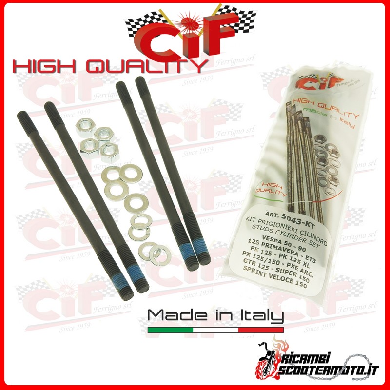 CYLINDER STUD KIT PIAGGIO VESPA 50 CYLINDER STUD KIT PIAGGIO VESPA 50