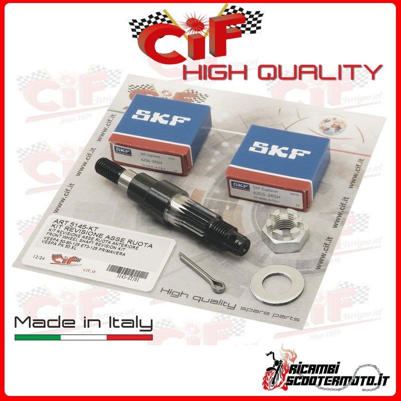 KIT DE REVISIÓN DEL EJE DE LA RUEDA DELANTERA PIAGGIO PIAGGIO VESPA 50