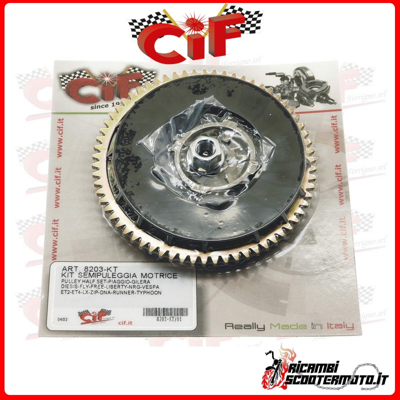 TOOTHED DRIVE HALF-PULLEY KIT PIAGGIO DIESIS 50 (2001)