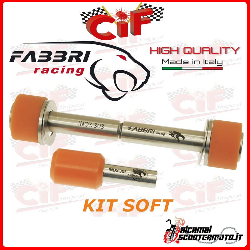 KIT SILENT BLOCK MOTEUR ORANGE SUPPORT MOTEUR + SUSPENSION ARRIÈRE PIAGGIO VESPA 50