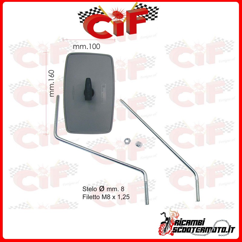KIT DE ESPEJO RETROVISOR DERECHO - IZQUIERDO PIAGGIO APE 50