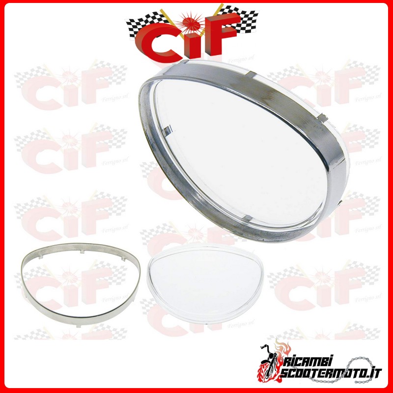 TRANSPARENT SPEEDOMETER FRAME KIT PIAGGIO VESPA 50 SS / Super Sprint 50 V5SS1T 2T AC 1965-1971