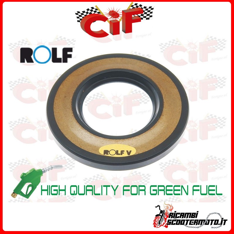 CLUTCH SIDE OIL SEAL 32x62x6 IN BLACK VITON (ROLF) PIAGGIO APE MP