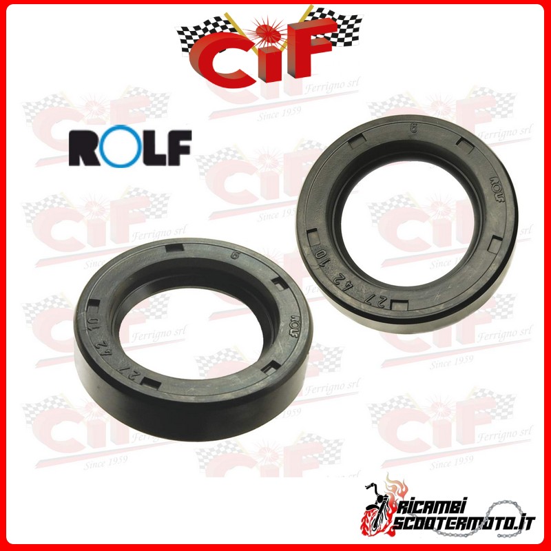 SELLO DE ACEITE DE RUEDA TRASERA 27x42x10 ROLF PIAGGIO APE A 125 A1-11T 2T AC 1947-1950