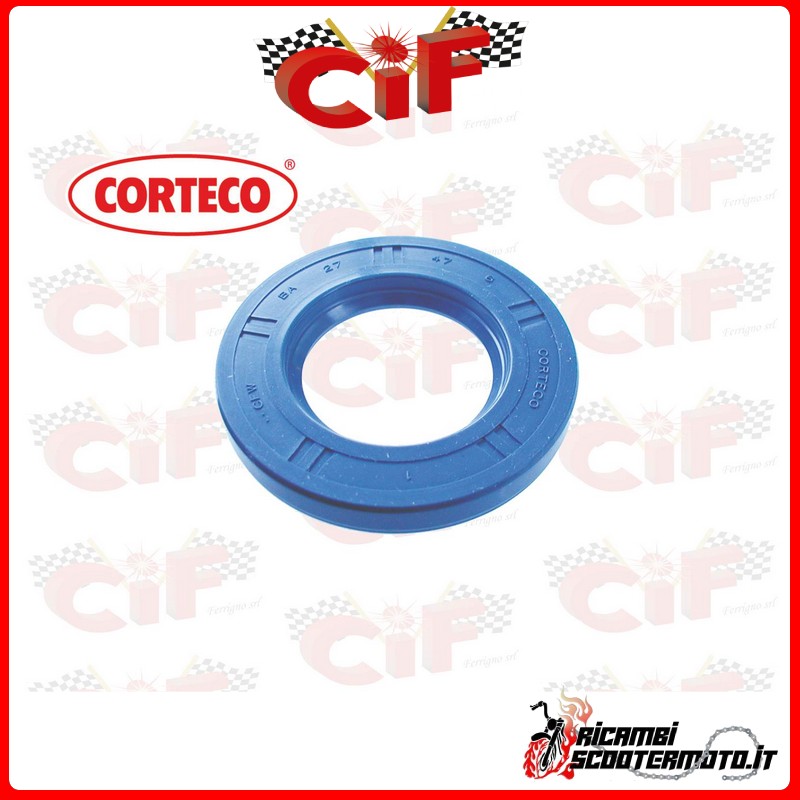 REAR WHEEL OIL SEAL 27x47x6 CORTECO BLUE PIAGGIO VESPA 125 GT / 125 Sprint 125 VNL1-2 2T AC 1961-1973