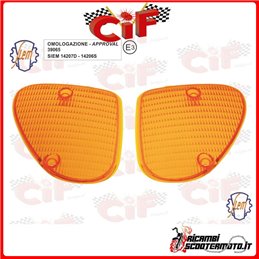 PLASTIC GEMS FRONT INDICATORS PIAGGIO APE 50 FL3 EUROPA (1996-1999)