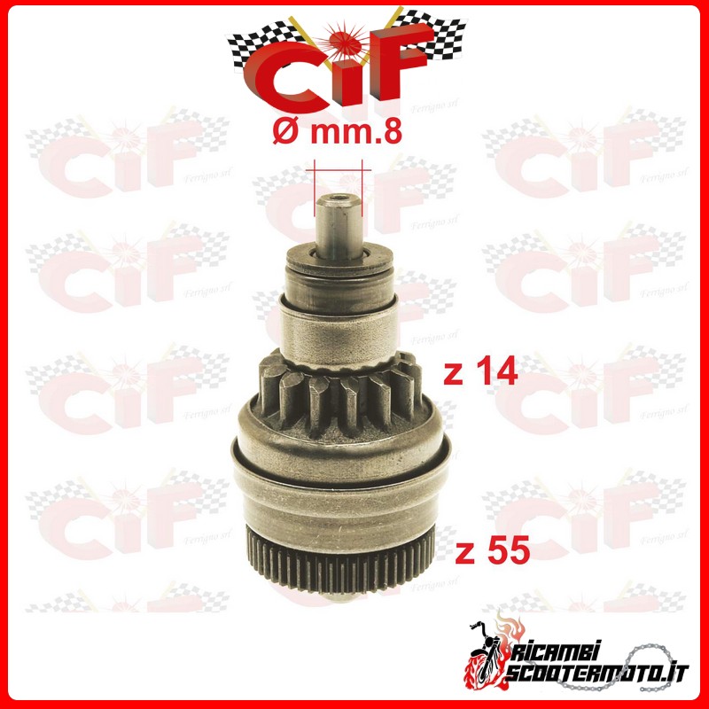 STARTER MOTOR RETURN DERBI GPR Nude 50 D50B0 2T LC 2006-