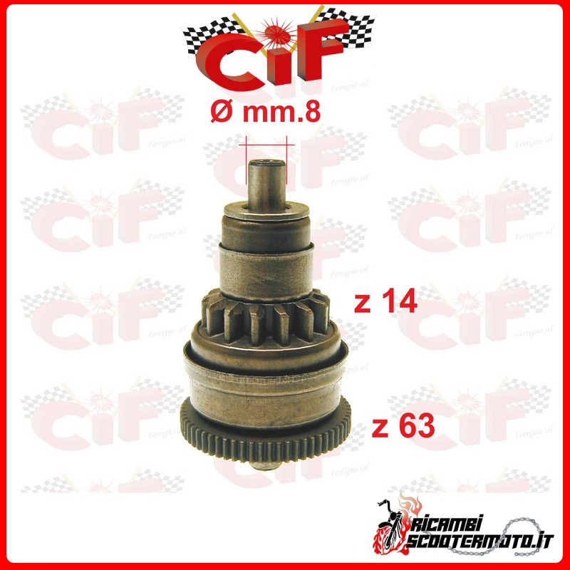 STARTER MOTOR RETURN PIAGGIO Diesis 50 ZAPC34 2T AC 2001-2003