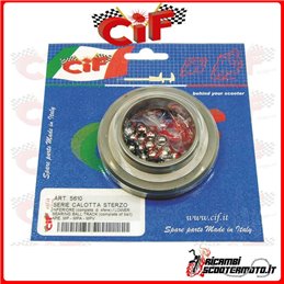 COMPLETE LOWER STEERING CAP SET WITH BALLS PIAGGIO APE MP