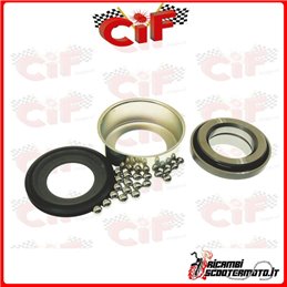 COMPLETE LOWER STEERING CAP SET WITH BALLS PIAGGIO APE TM50