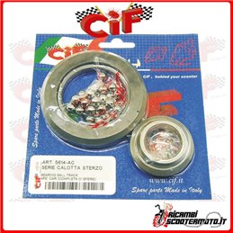 COMPLETE LOWER UPPER STEERING CAP SET WITH BALLS PIAGGIO APE CAR