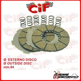 JEU DE DISQUES D'EMBRAYAGE COMPLET PIAGGIO APE A 125 A1-11T 2T AC 1947-1950