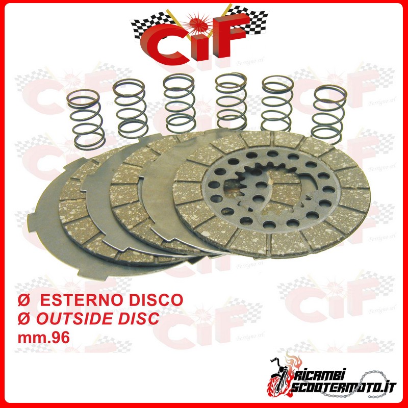 COMPLETE CLUTCH DISC SET PIAGGIO VESPA 125 125 VN1-2T 2T AC 1954-1957