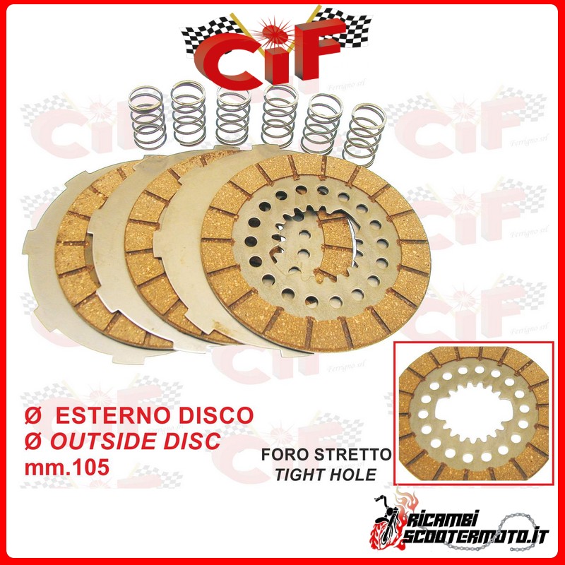 COMPLETE CLUTCH DISC SET PIAGGIO VESPA GS 150 (VS1-VS2) COMPLETE CLUTCH DISC SET PIAGGIO VESPA GS 150 (VS1-VS2)