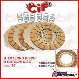 COMPLETE CLUTCH DISC SET PIAGGIO VESPA GS 150  (VS2-VS3-VS4)