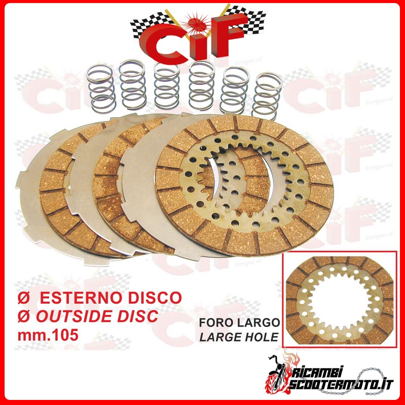 COMPLETE CLUTCH DISC SET PIAGGIO VESPA GS 150 (VS2-VS3-VS4) COMPLETE CLUTCH DISC SET PIAGGIO VESPA GS 150 (VS2-VS3-VS4)