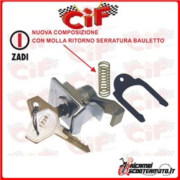 SERRATURA BAULETTO COMPLETA DI MOLLA RITORNO PIAGGIO VESPA 125 PRIMAVERA