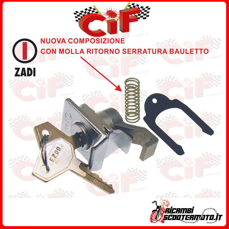 SERRATURA BAULETTO COMPLETA DI MOLLA RITORNO PIAGGIO VESPA 125 PRIMAVERA SERRATURA BAULETTO COMPLETA DI MOLLA RITORNO PIAGGIO VESPA 125 PRIMAVERA