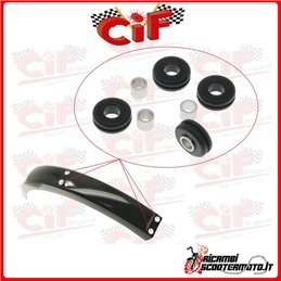 SET 4 GOMMINI + 4 DISTANZIALI FISSAGGIO PARAFANGO POSTERIORE PIAGGIO CIAO PX
