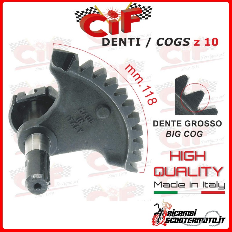 SETTORE AVVIAMENTO - N. DENTI Z 10 PIAGGIO VESPA 50 S
