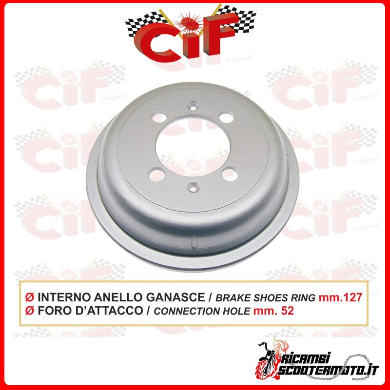 REAR BRAKE DRUM PIAGGIO PIAGGIO VESPA 125 -150  (1958-1960)