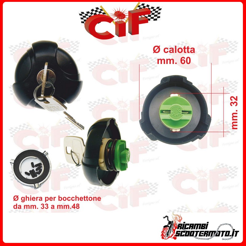 FUEL TANK CAP PIAGGIO APE P 50 (1ª SERIE - SERBATOIO IN METALLO)