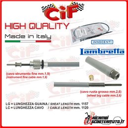 TRANSMISIÓN DEL ODÓMETRO LAMBRETTA LI 1° E 2° SERIE