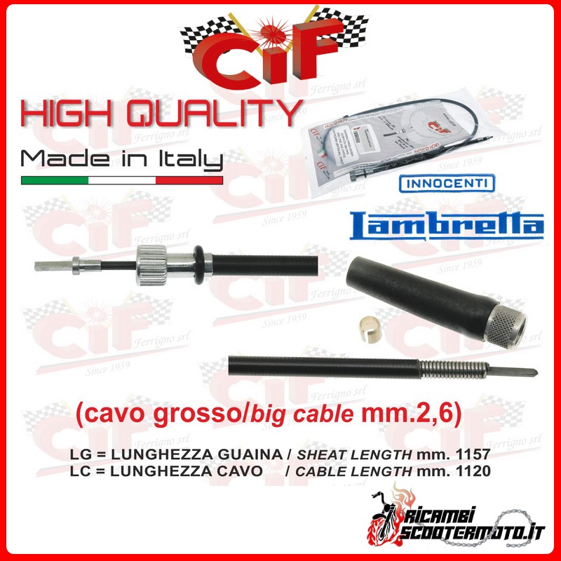 TRASMISSIONE CONTACHILOMETRI LAMBRETTA DL