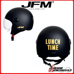 CASCO DEMIJET NEGRO MATE TALLA L