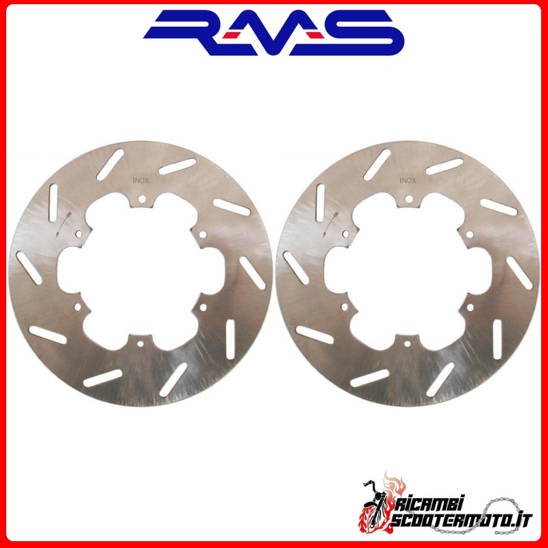 KIT DE DISCO DE FRENO DELANTERO + TRASERO RMS PIAGGIO Vespa Granturismo 125 2003-2005