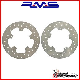 KIT DE DISCO DE FRENO DELANTERO + TRASERO RMS PIAGGIO Beverly 500 2002-2006