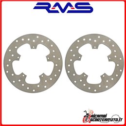 RMS FRONT + REAR BRAKE DISC KIT PIAGGIO Beverly 125 2001-2003