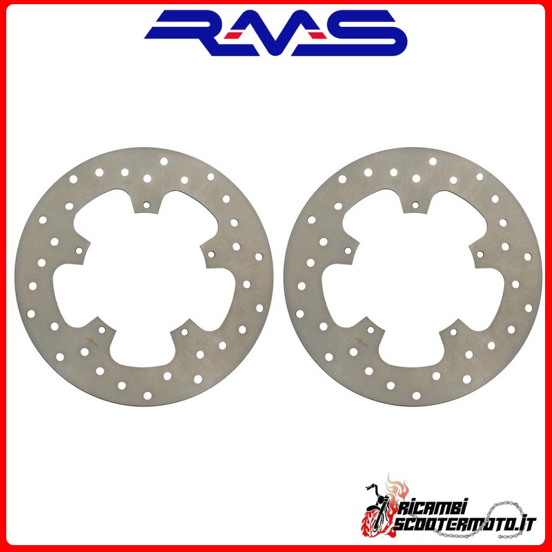 RMS FRONT + REAR BRAKE DISC KIT PIAGGIO Beverly 125 2001-2003