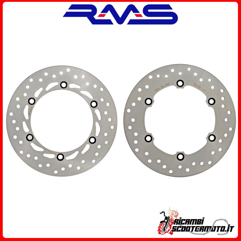KIT DE DISCO DE FRENO DELANTERO + TRASERO RMS HONDA Sh 300 A I Abs 300 2007-2010