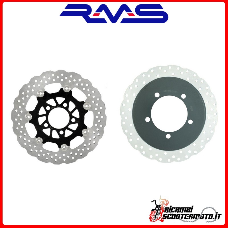 RMS FRONT + REAR BRAKE DISC KIT KYMCO Downtown Abs 300 2010-2010