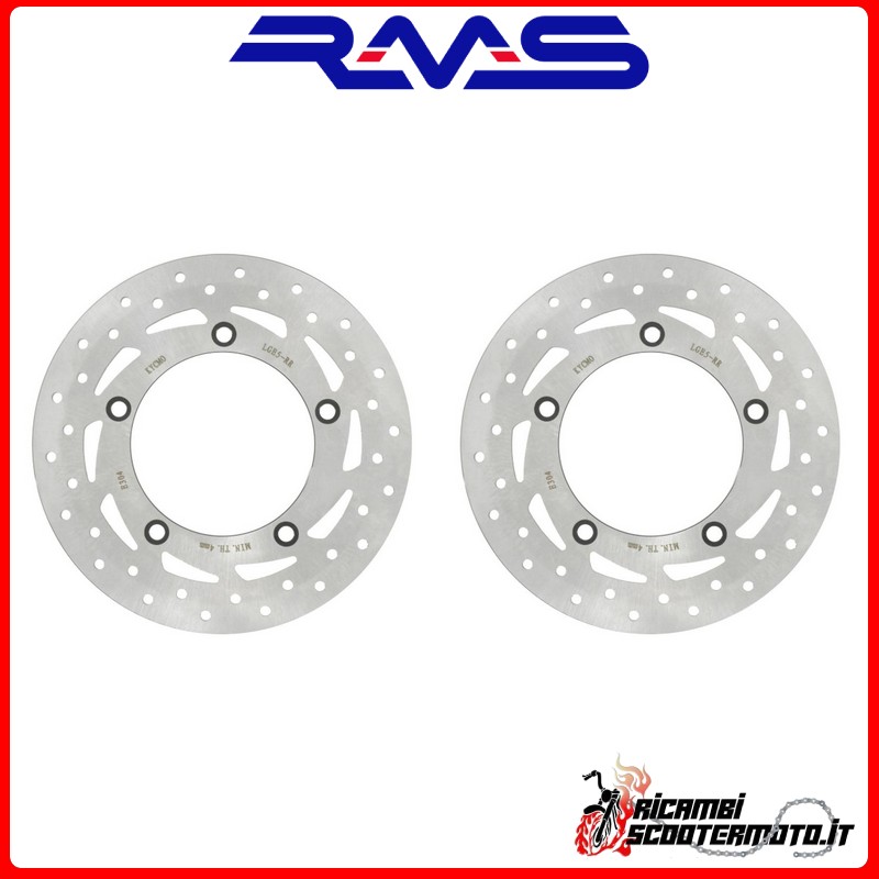 RMS FRONT + REAR BRAKE DISC KIT KYMCO People Gti 125 2010-2010