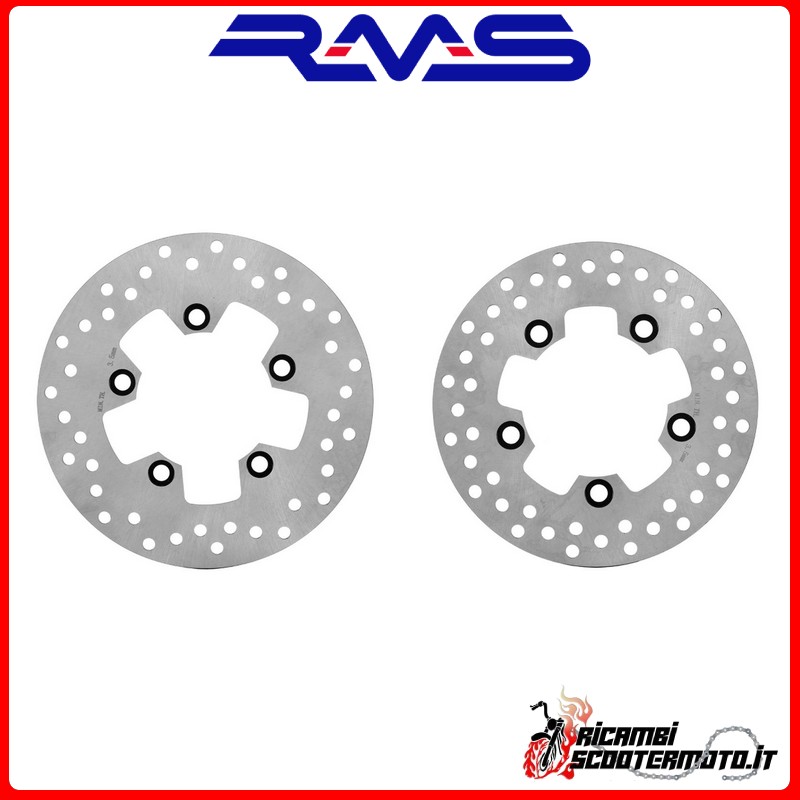 RMS FRONT + REAR BRAKE DISC KIT KYMCO Agility Carry Euro4 125 2017-2017