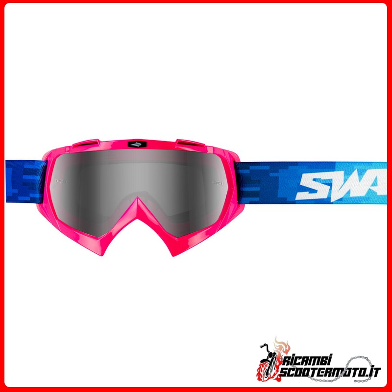 CROSS SWAP'S PIXEL PINK GOGGLE + SILVER IRIDIUM LENS