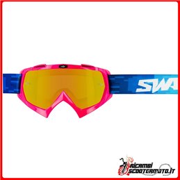 CROSS SWAP'S PIXEL PINK GOGGLE + GOLD IRIDIUM LENS