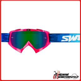 CROSS SWAP'S PIXEL PINK GOGGLE + GRÜNE IRIDIUMLINSE
