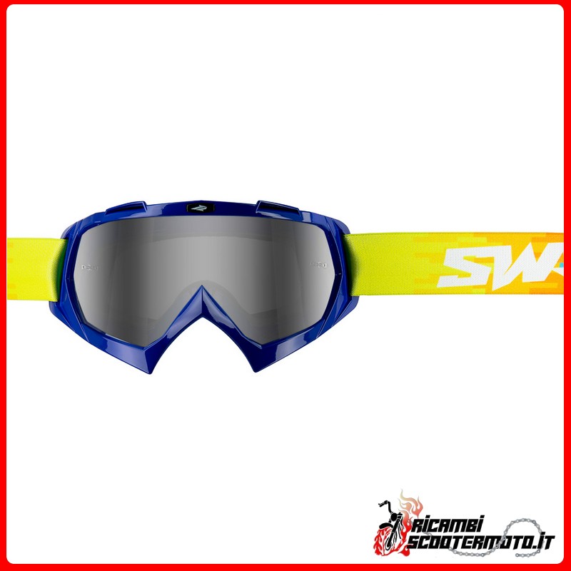 CROSS SWAP'S PIXEL BLUE GOGGLE + SILVER IRIDIUM LENS CROSS SWAP'S PIXEL BLUE GOGGLE + SILVER IRIDIUM LENS