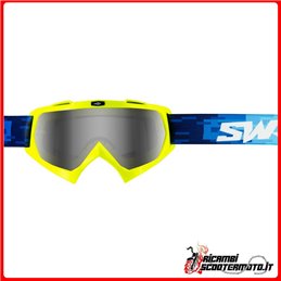 GAFAS PIXEL AMARILLAS DE CROSS SWAP + LENTE DE IRIDIO PLATEADO