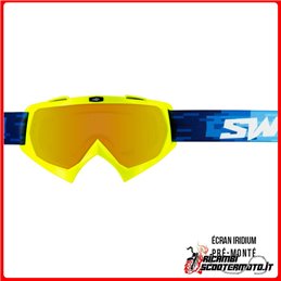 CROSS SWAP'S PIXEL YELLOW GOGGLE + GOLD IRIDIUM LENS