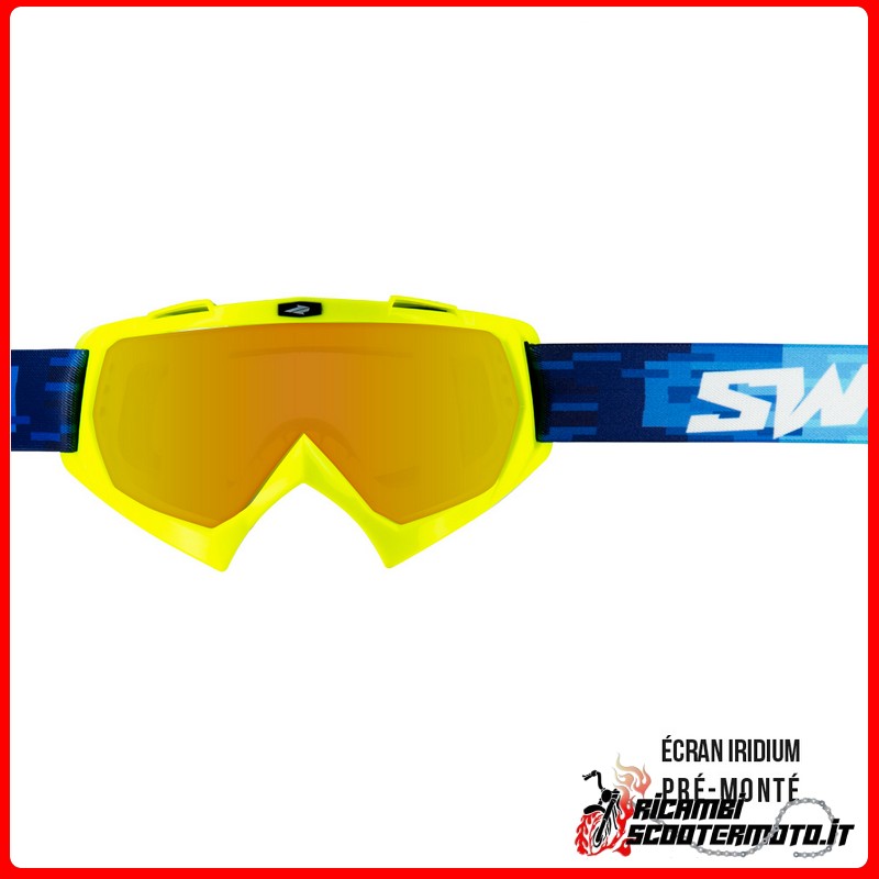 CROSS SWAP'S PIXEL YELLOW GOGGLE + GOLD IRIDIUM LENS CROSS SWAP'S PIXEL YELLOW GOGGLE + GOLD IRIDIUM LENS