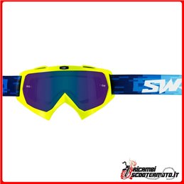LUNETTES DE SOLEIL CROSS SWAP PIXEL JAUNE + VERRE BLEU IRIDIUM