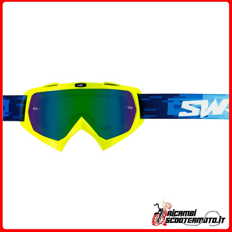 CROSS SWAP'S PIXEL YELLOW MASK + GREEN IRIDIUM LENS