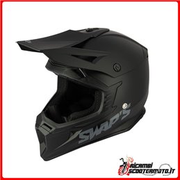 INTERCAMBIOS DE CASCO CROSS - BLUR S818 NEGRO MATE TALLA L