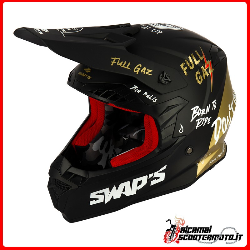 CASCO CROSS SWAPS - S849 2FASTER GASOLINA TALLA L