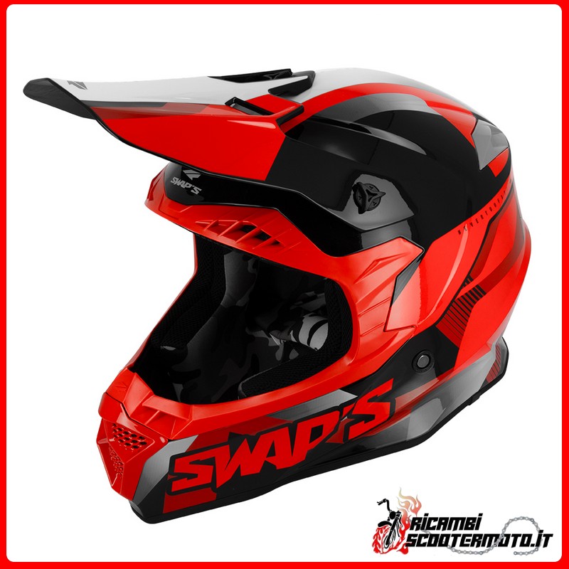 INTERCAMBIOS DE CASCO CROSS - S849 2FASTER ROJO TALLA XS